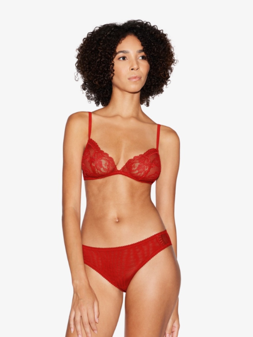 La Perla Red Luxury Lace Non-Wired Bra